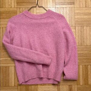 Zara Soft Pink Crew Neck Sweater